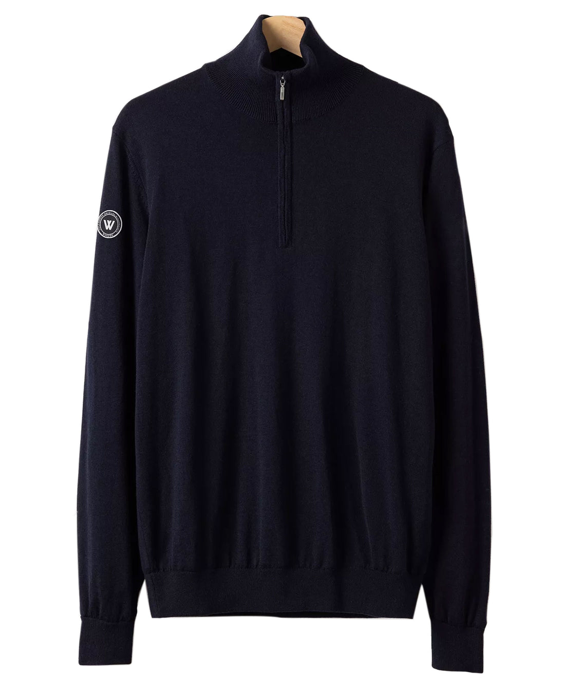 Jesper T-Neck Windproof Sweater - Dark Navy