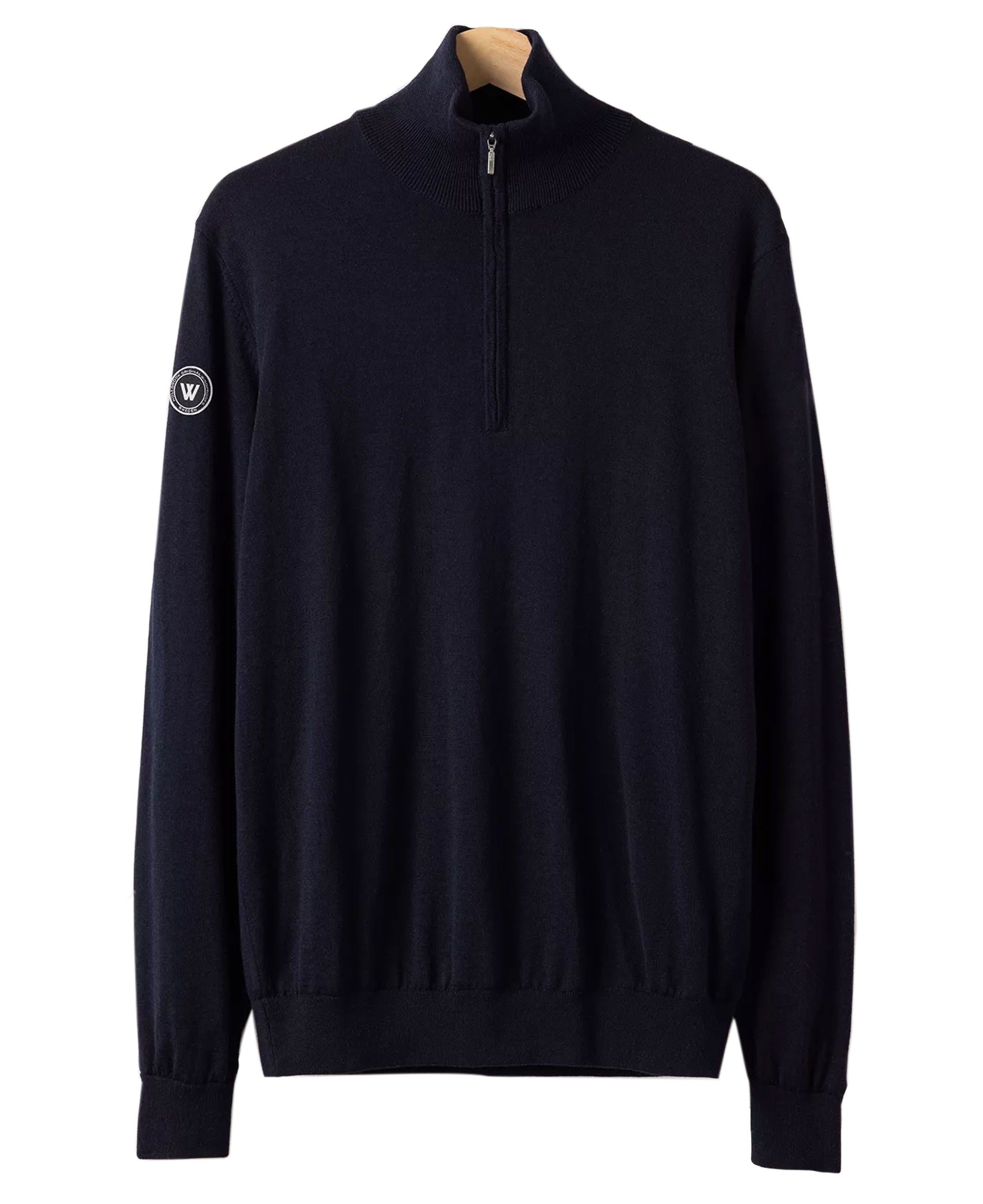 Jesper T-Neck Windproof Sweater - Dark Navy