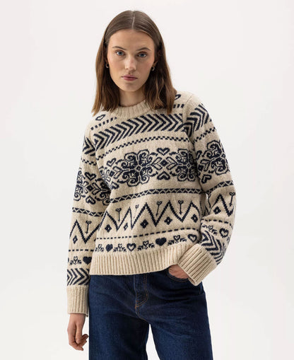 Magda Crew - Sand/Navy