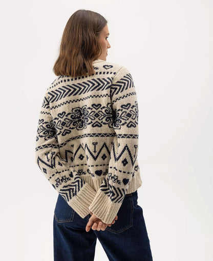 Magda Crew - Sand/Navy
