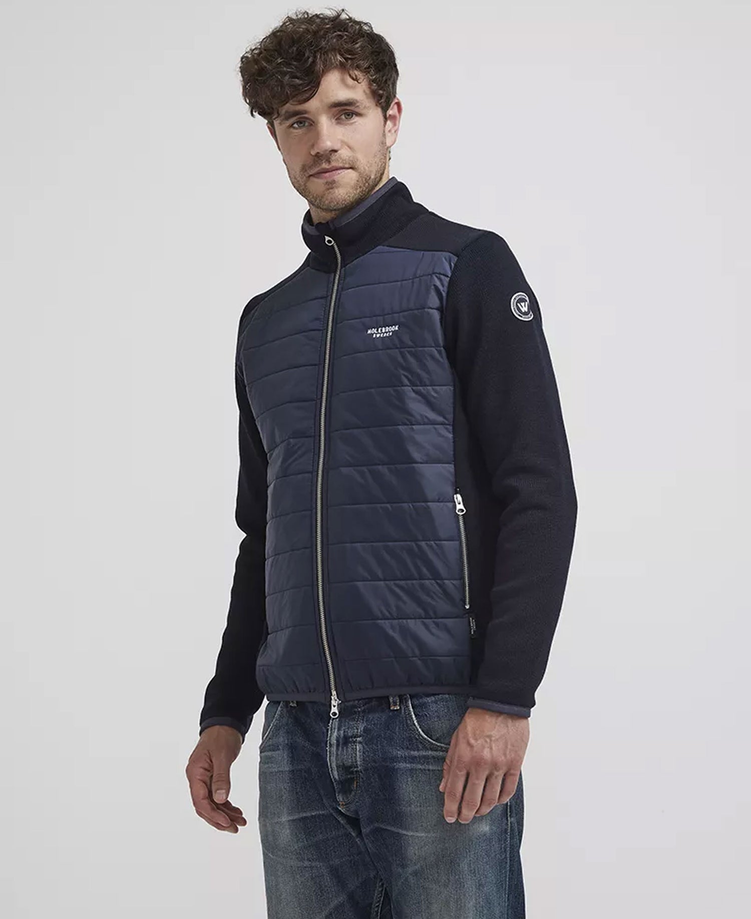 Peder Full Zip Windproof Jacket - Navy