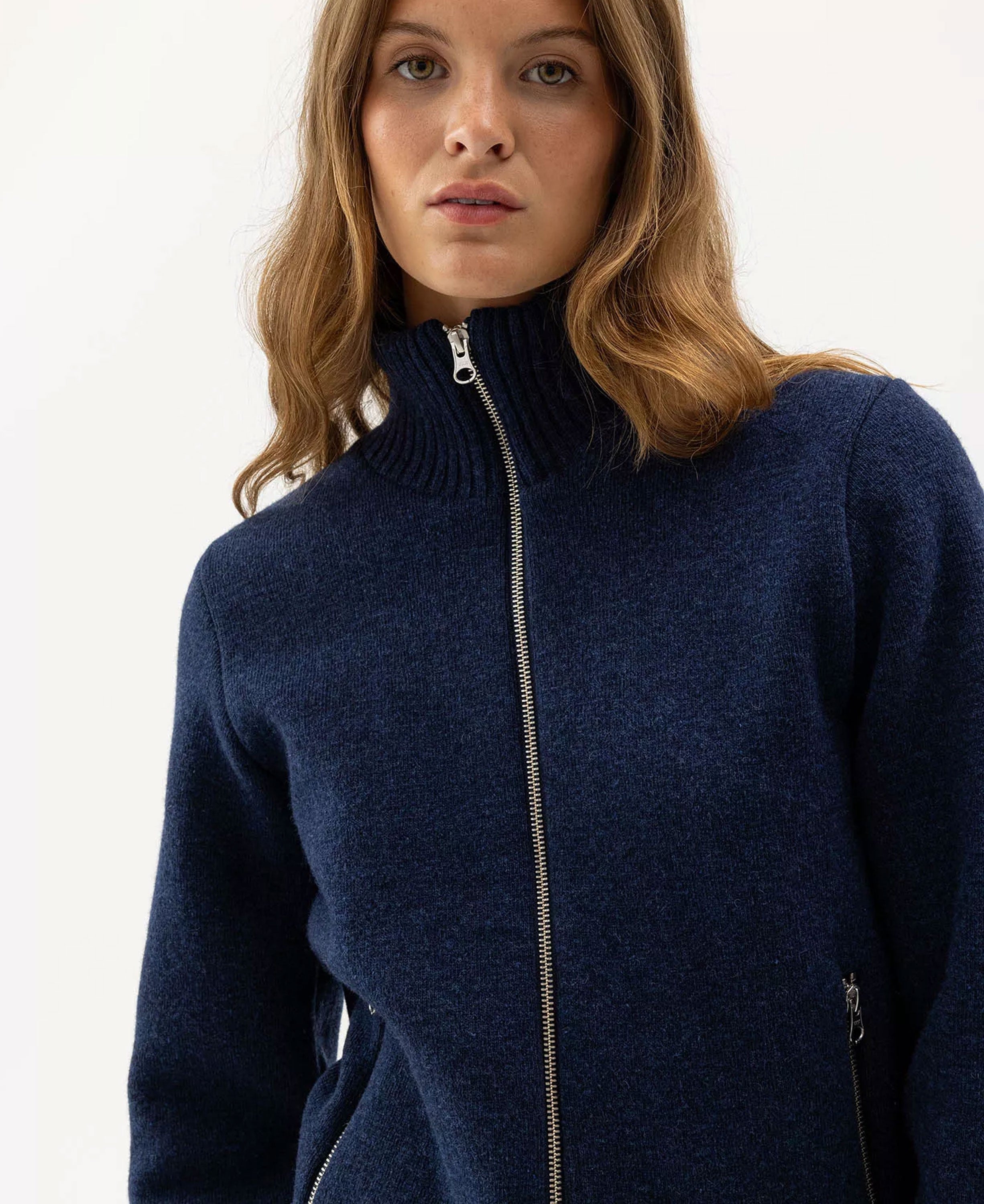 Claire Fullzip Windproof - Dark Blue