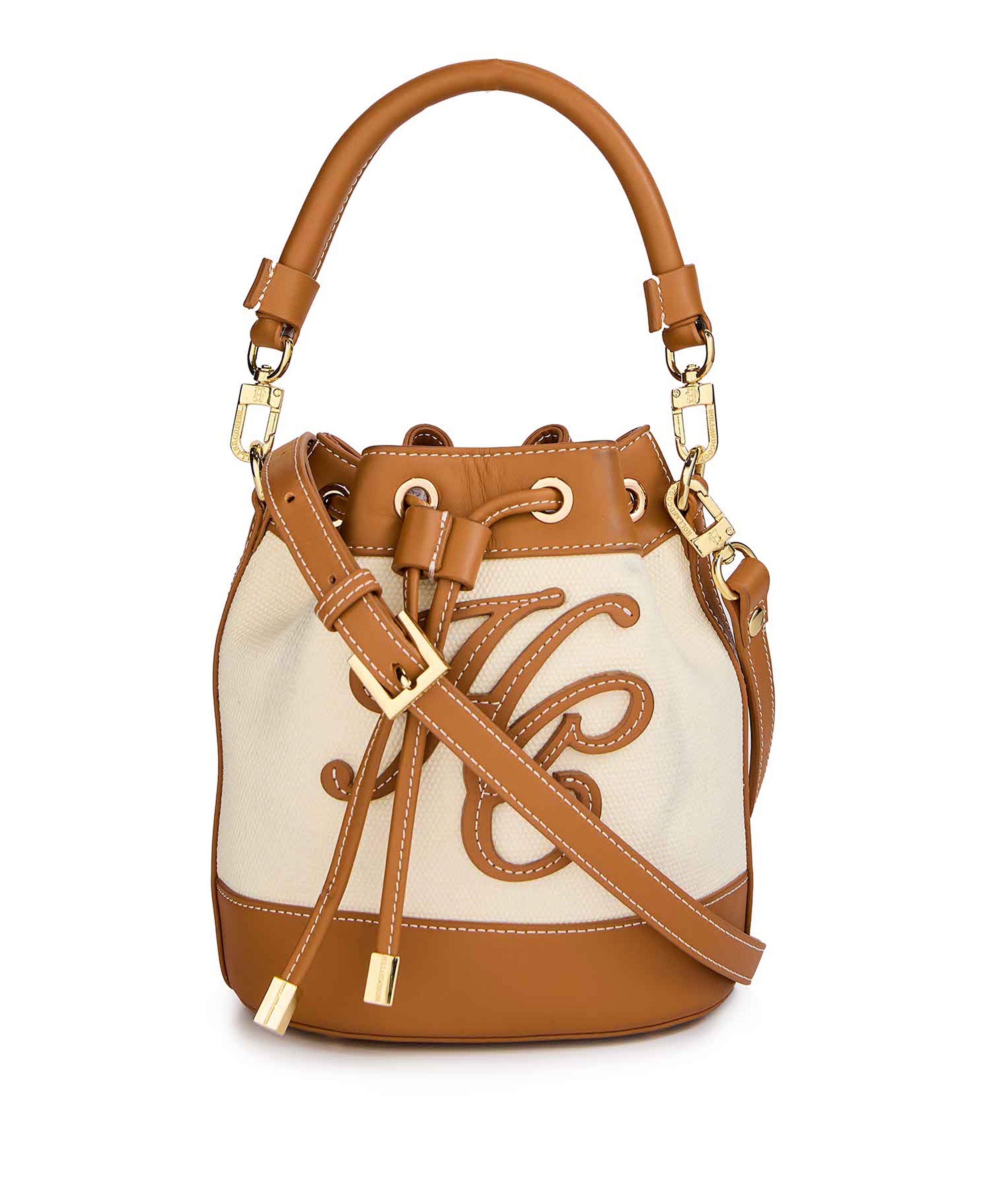 Landmark | Holland Cooper Amalfi Bucket Bag in Tan Canvas