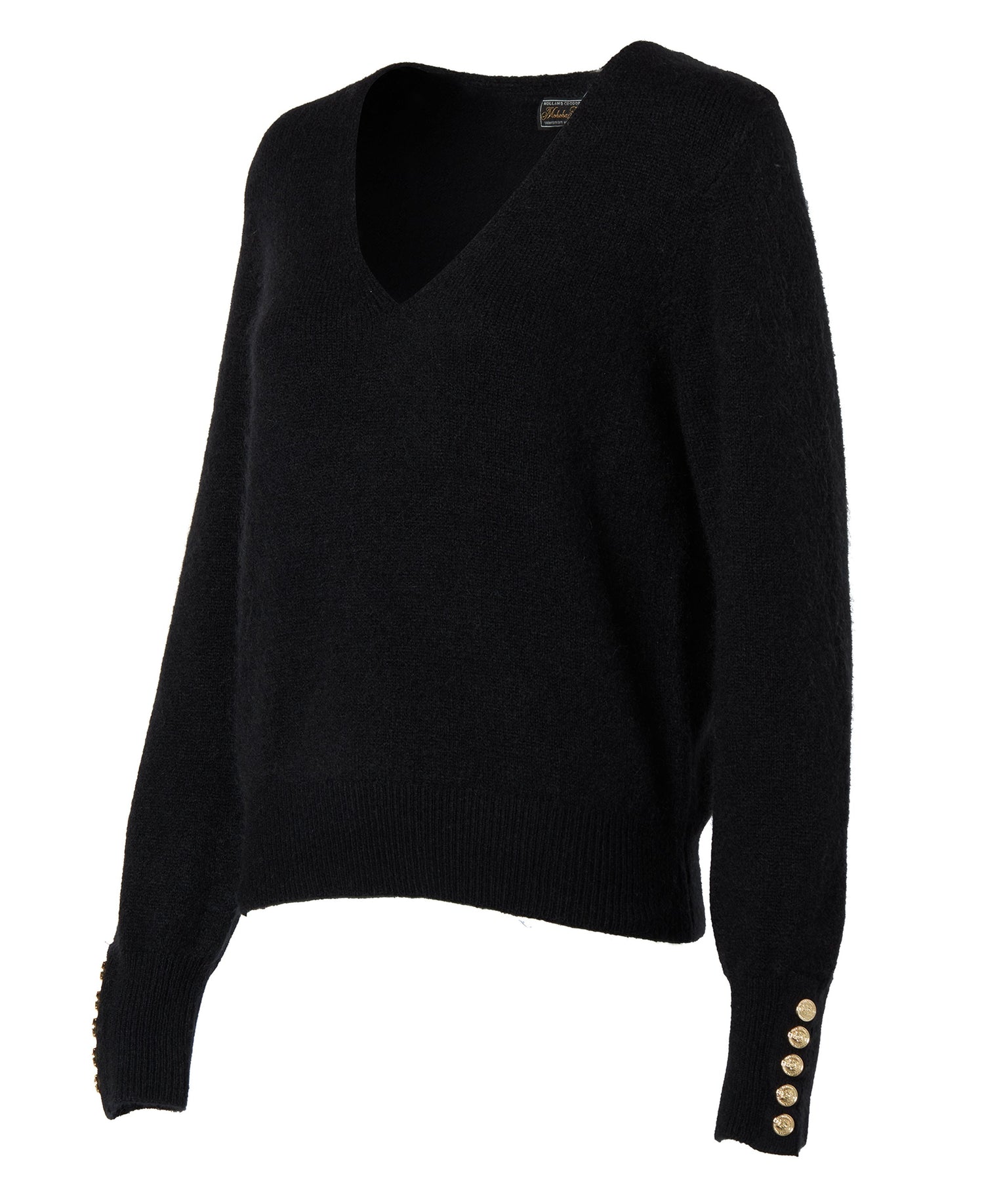 Amelia V-Neck Knit - Black