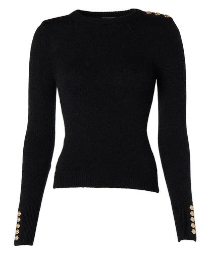 Amy Crew Neck Knit - Black