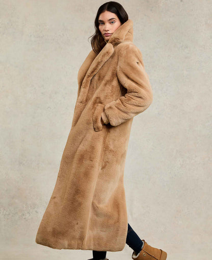 Asygarth Faux Fur Coat - Natural