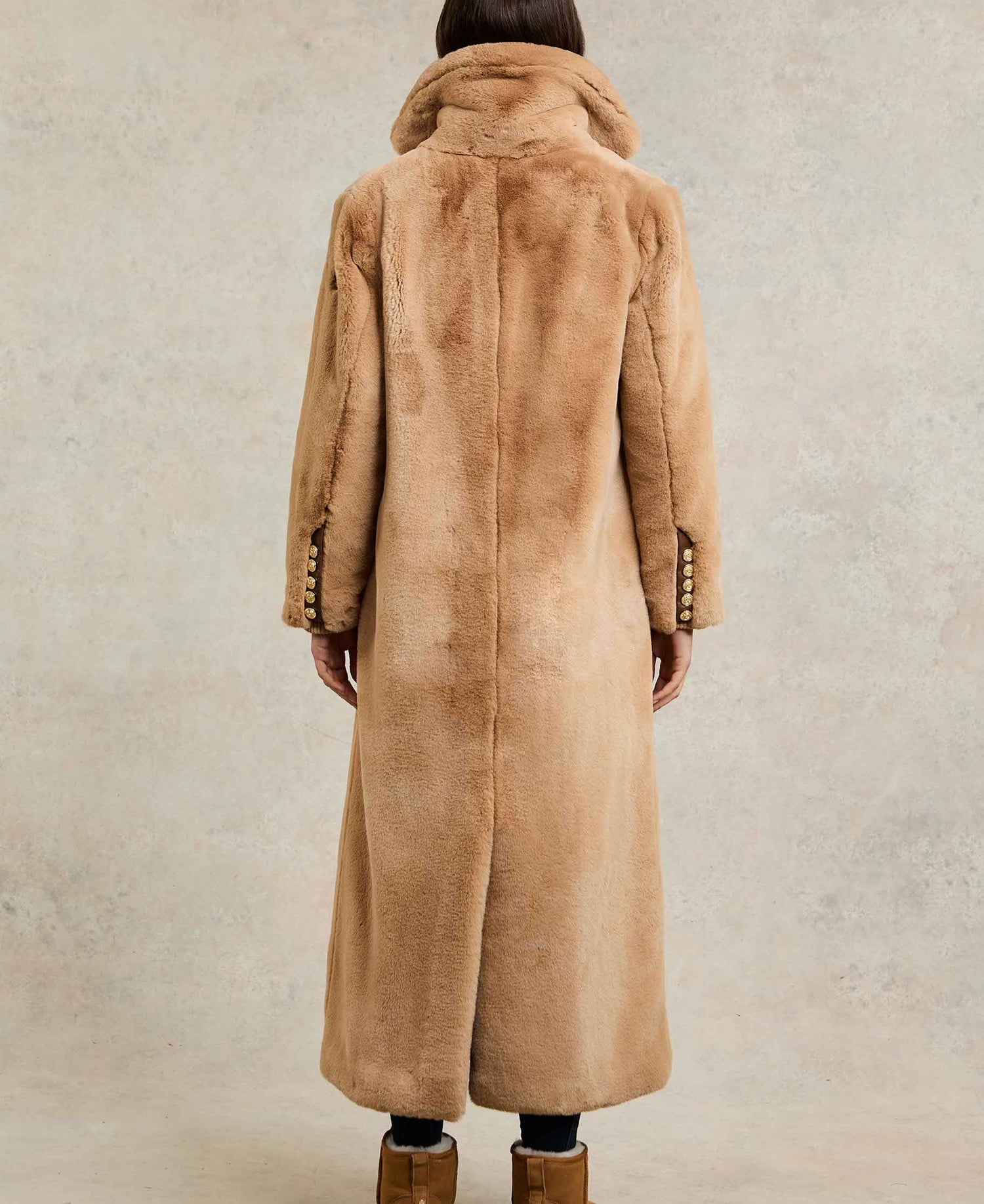 Asygarth Faux Fur Coat - Natural