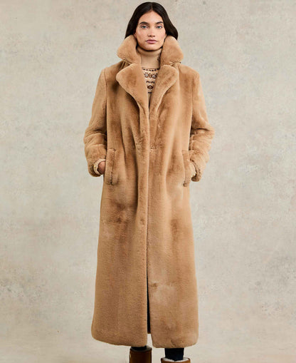 Asygarth Faux Fur Coat - Natural