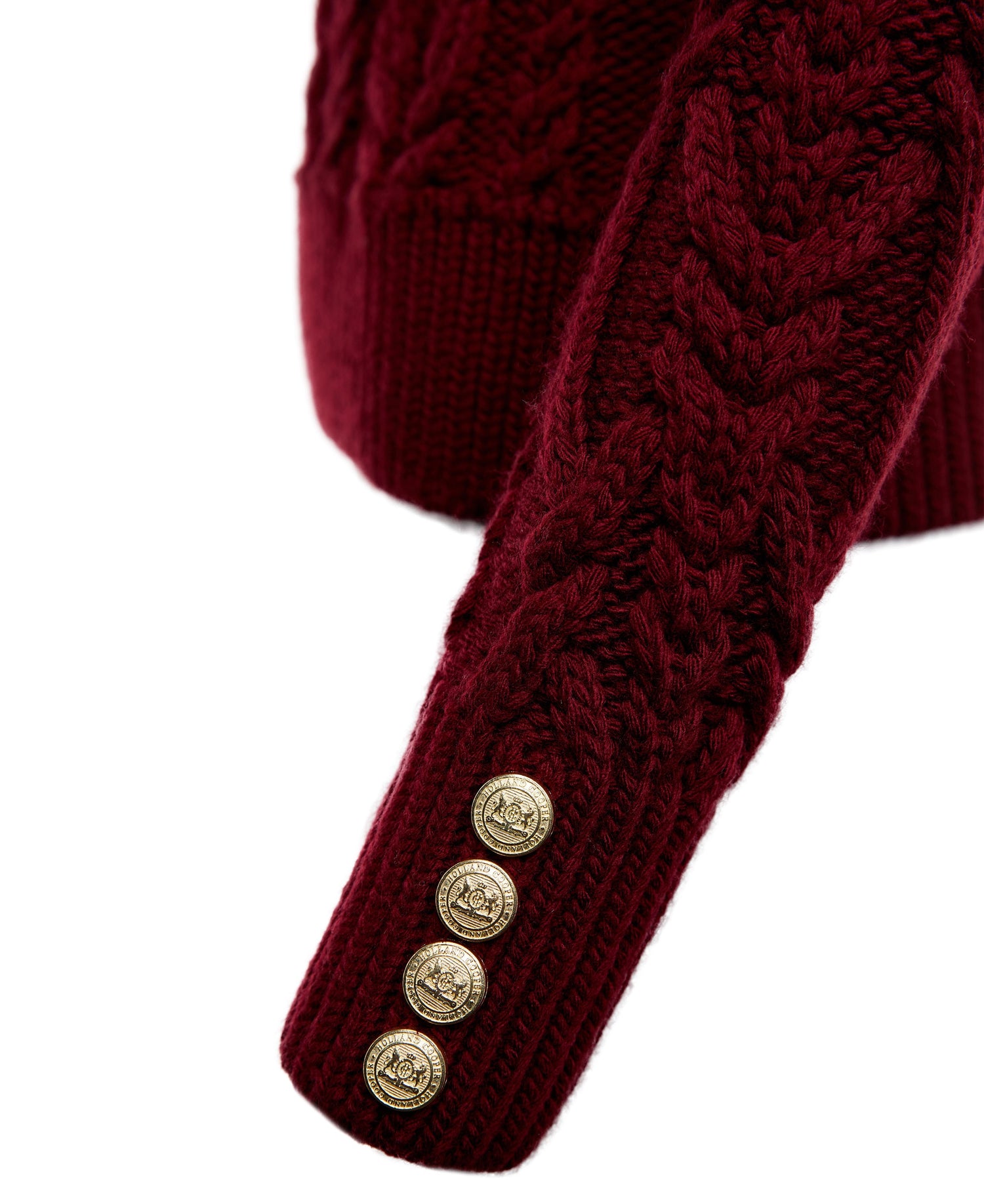 Belgravia Cable Knit - Oxblood