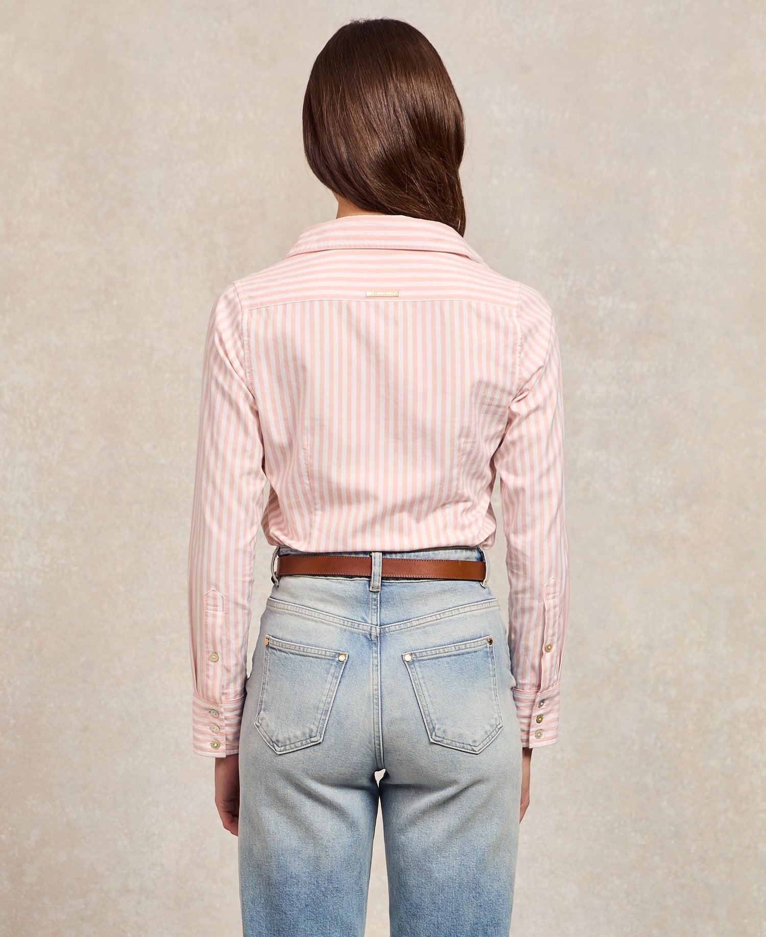 Classic Button Down Shirt - Pink Stripe