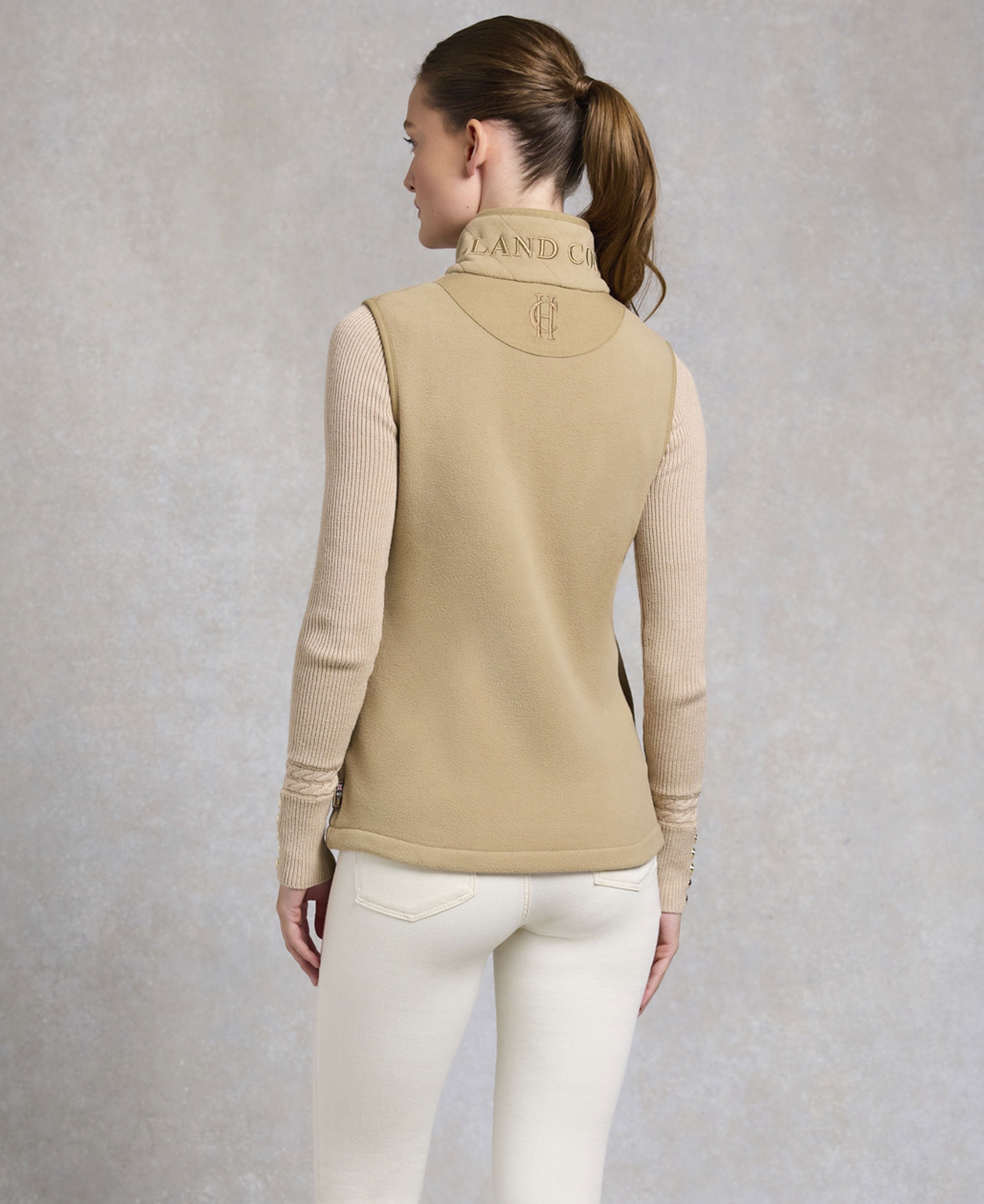 Country Fleece Gilet - Sand