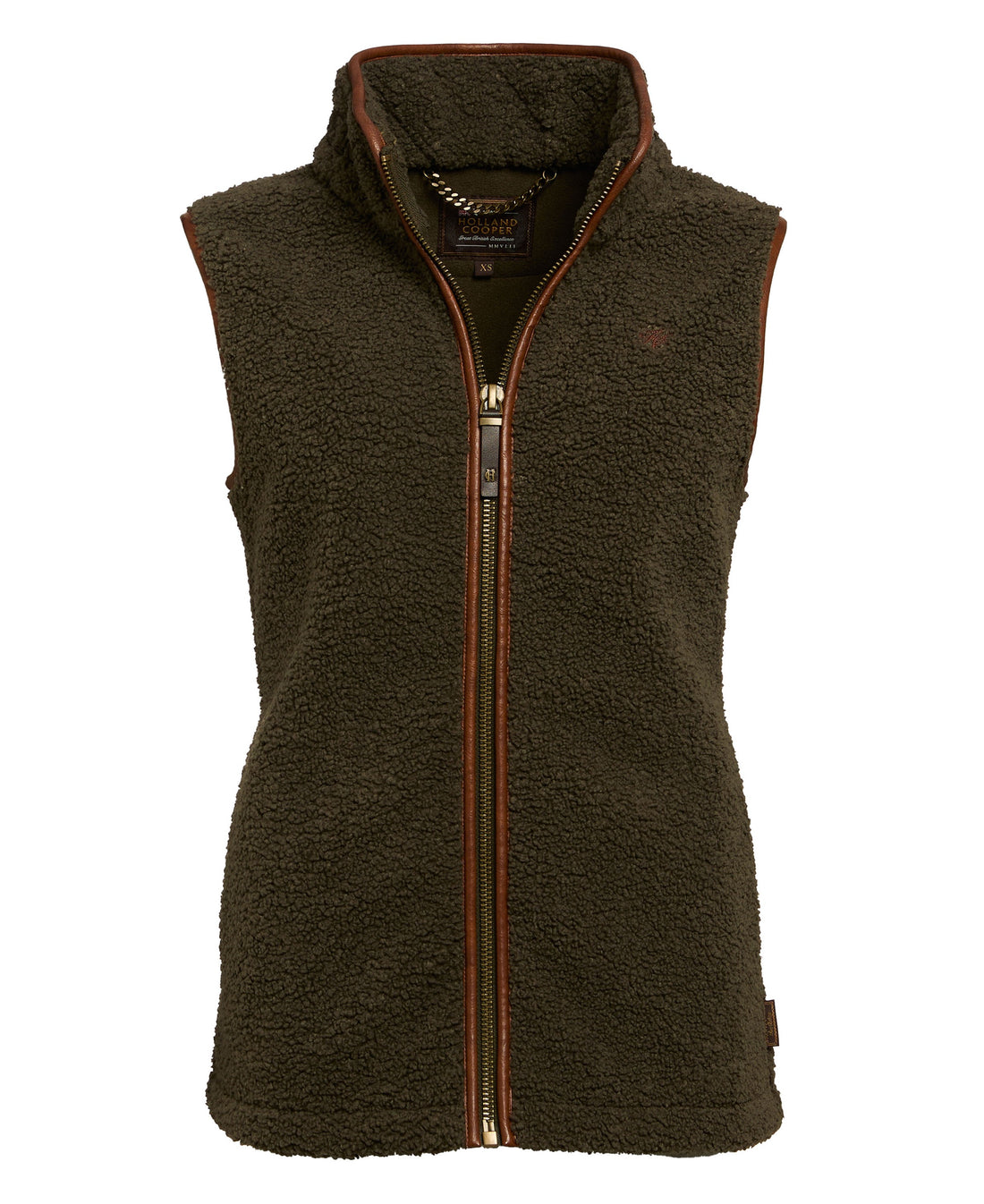 Country Fleece Gilet - Khaki Borg