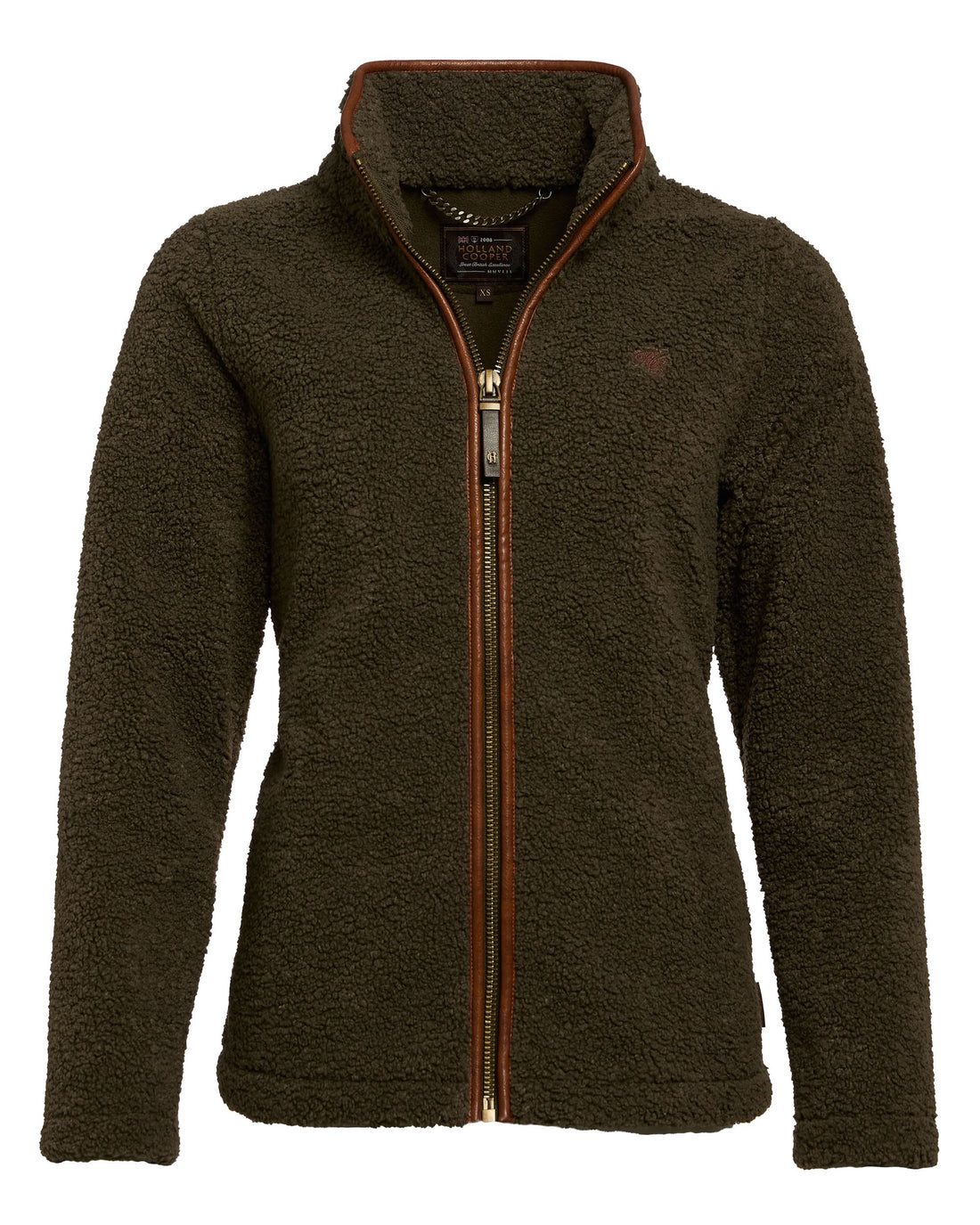 Country Fleece Jacket - Khaki Borg