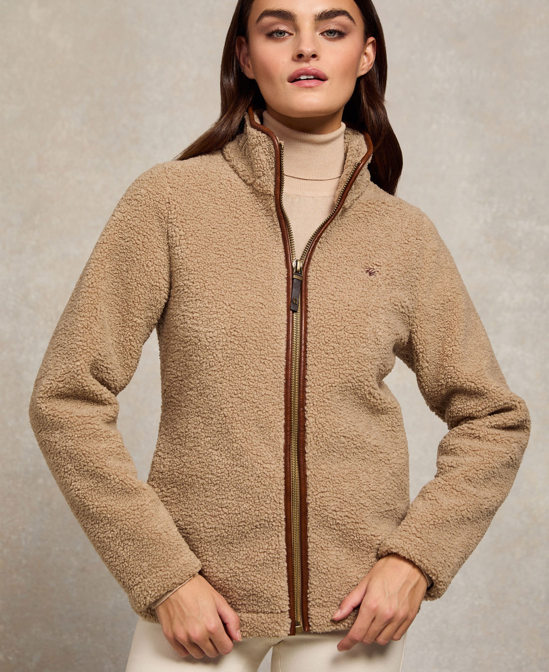 Country Fleece Jacket - Natural Borg