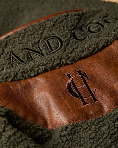 Country Fleece Jacket - Khaki Borg