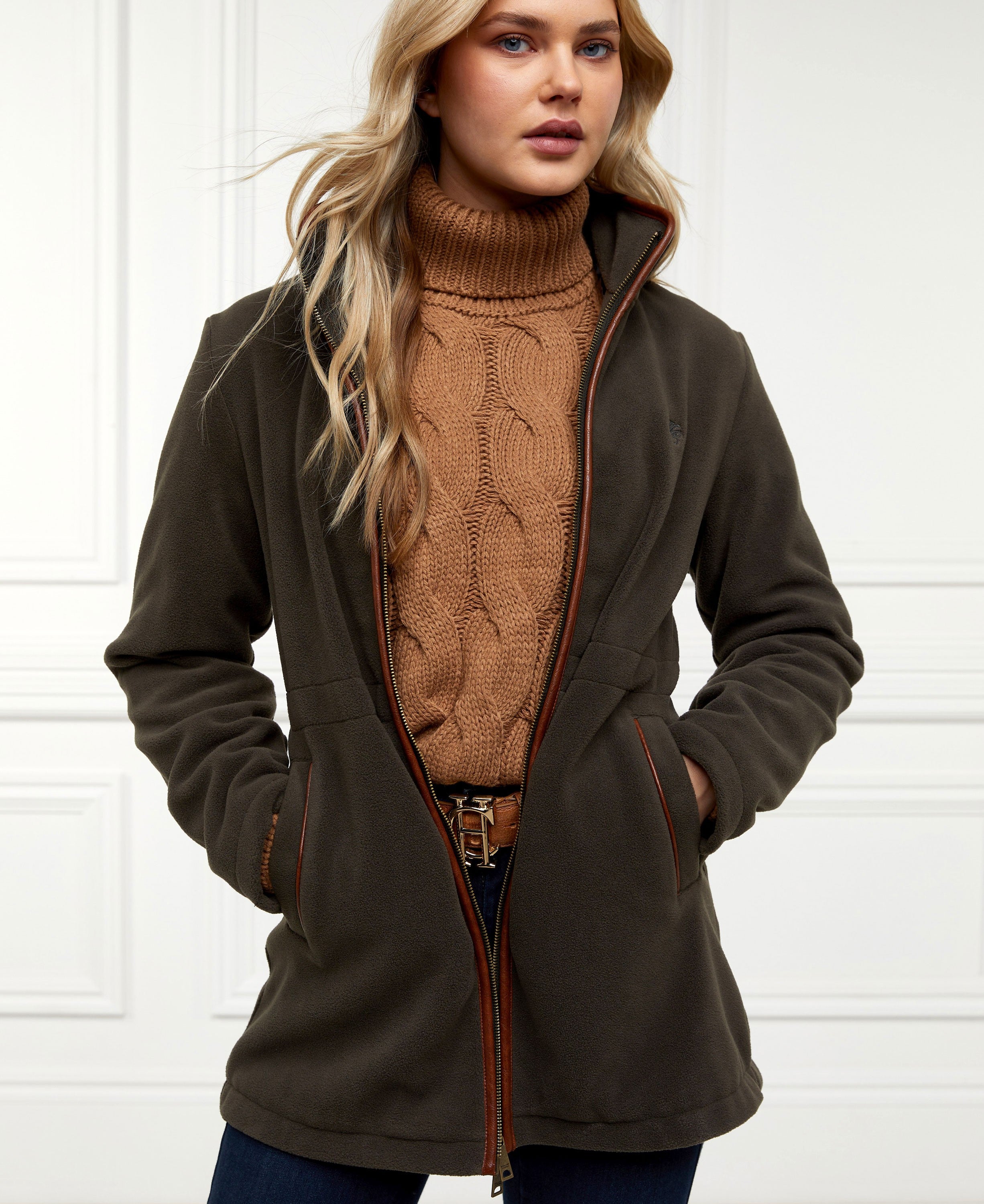 Country Longline Fleece - Khaki