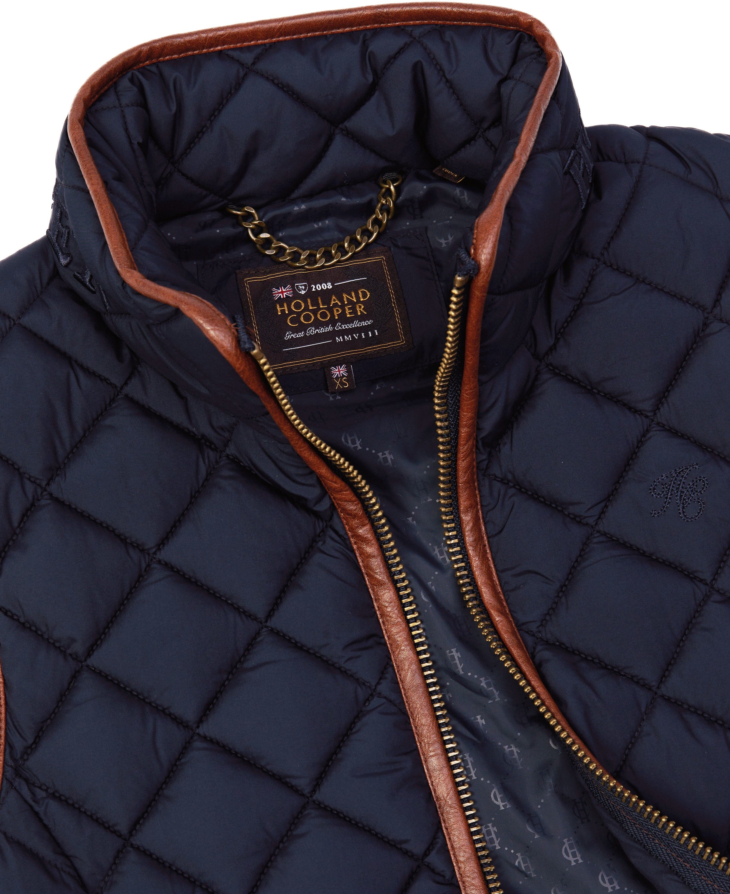 Country Quilted Gilet - Ink Navy