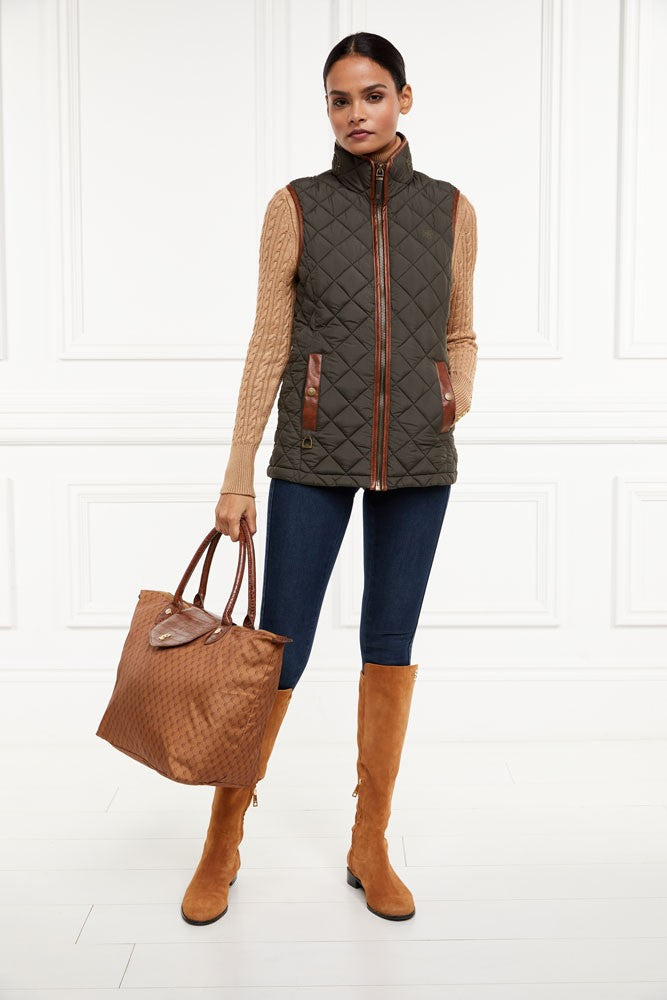 Country Quilted Gilet - Heritage Khaki