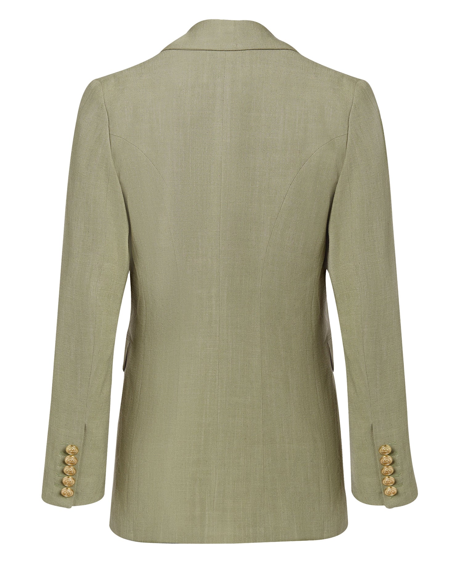 Double Breasted Blazer - Sage Linen