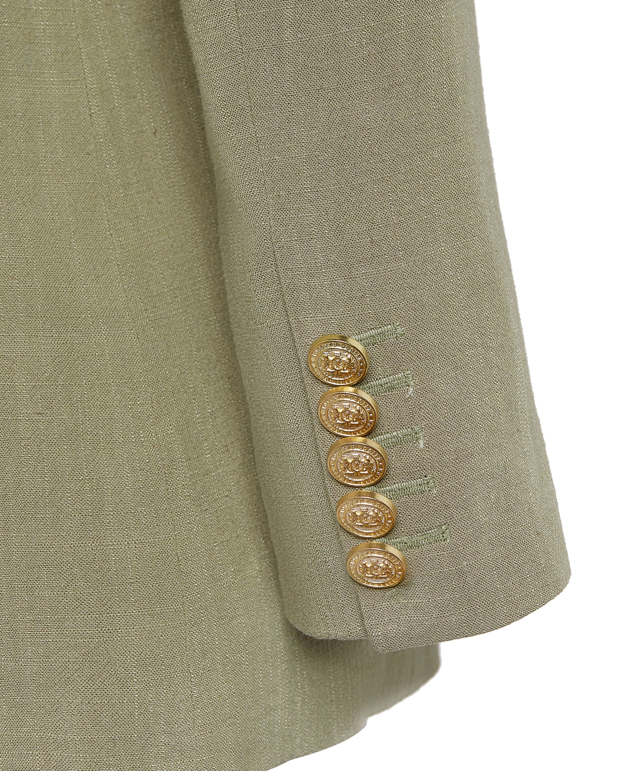 Double Breasted Blazer - Sage Linen