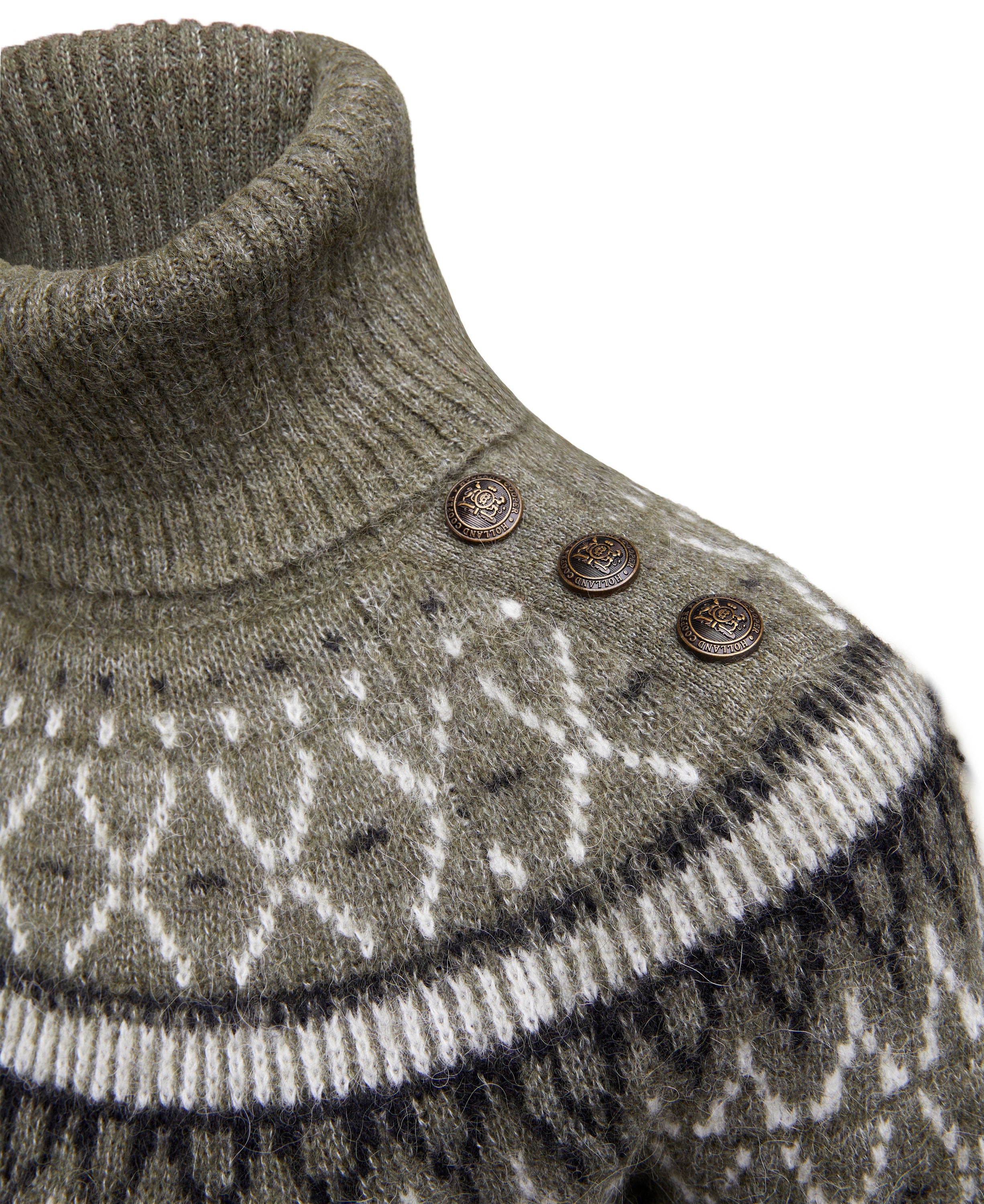 Fairisle Knit - Khaki