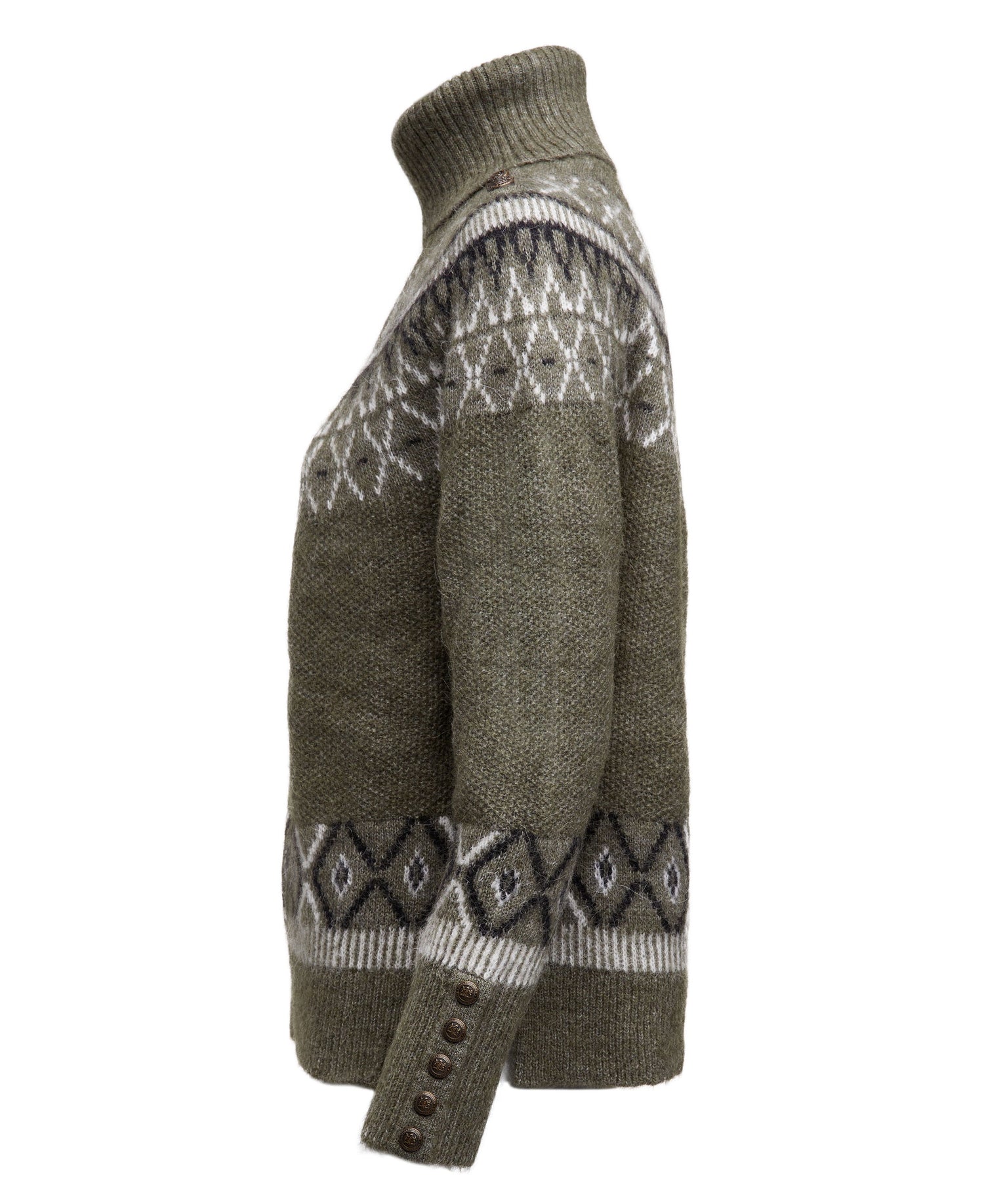 Fairisle Knit - Khaki