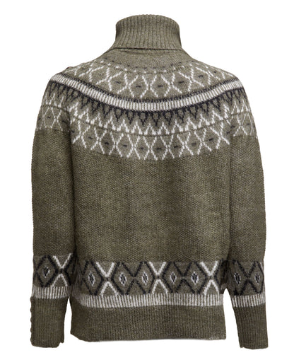 Fairisle Knit Jumper - Khaki