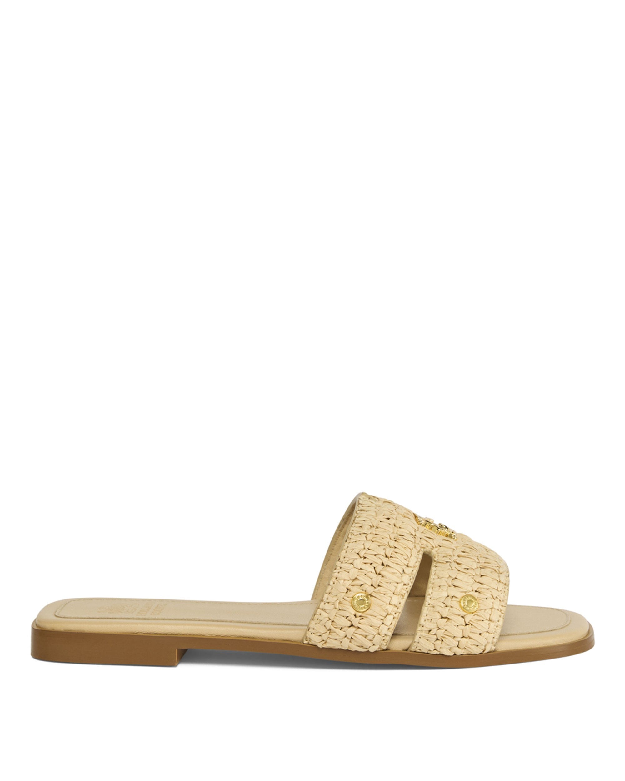 Heraldic Monogram Slides - Natural Straw