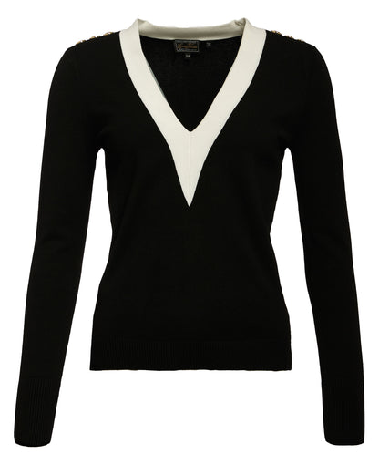 Macy Knitted Top - Black