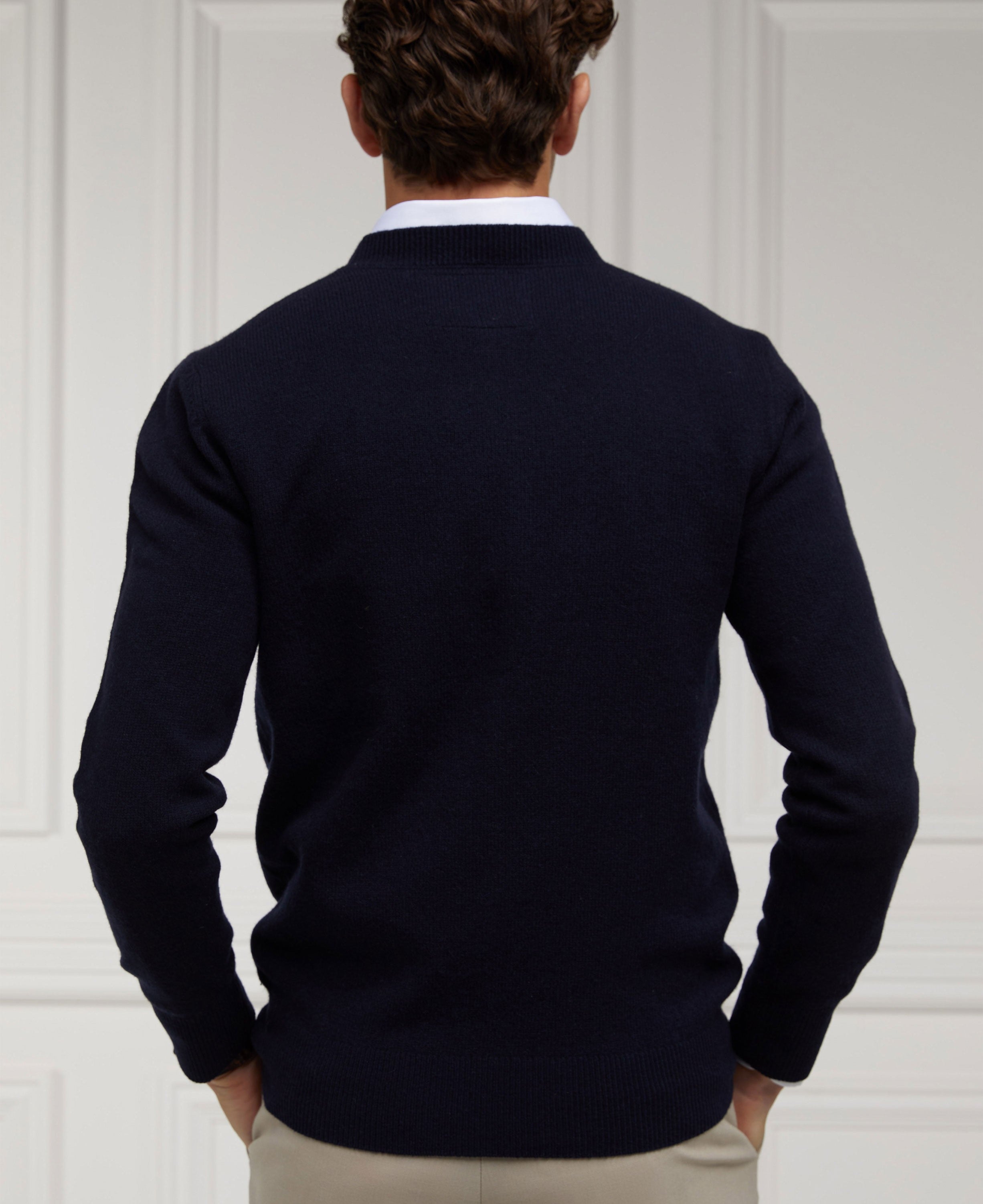 Byron Crew Neck Knit - Navy