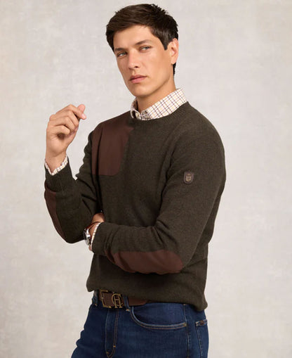Country Crew Neck Knit - Moss