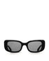Paris Narrow Sunglasses - Black