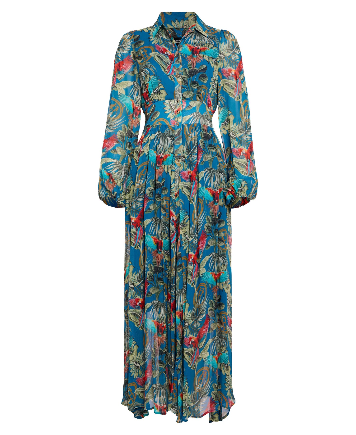 Paros Shirt Dress - Macaw Cobalt