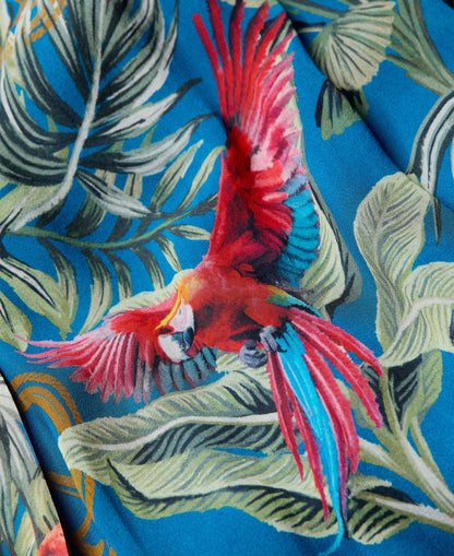 Paros Shirt Dress - Macaw Cobalt