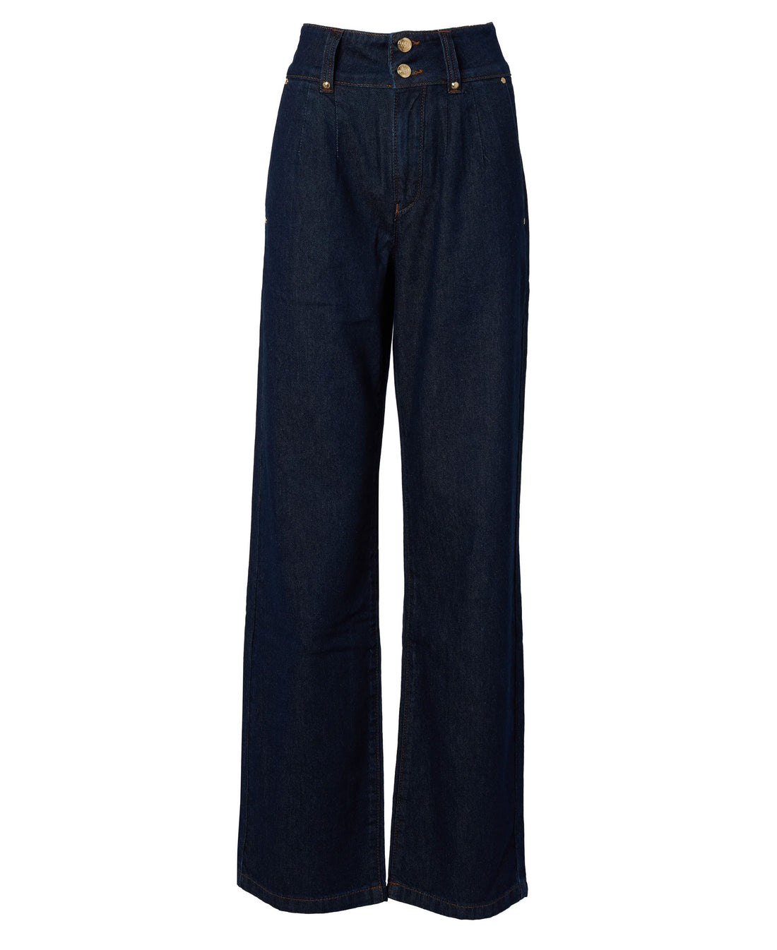 Tailored Wide Leg Jean - Deep Indigo