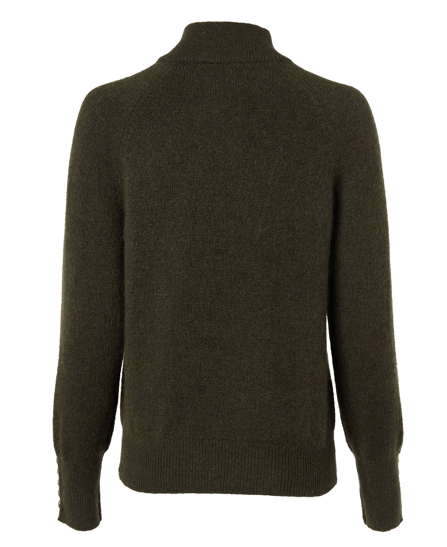 Tori Half Zip Knit - Forest Green