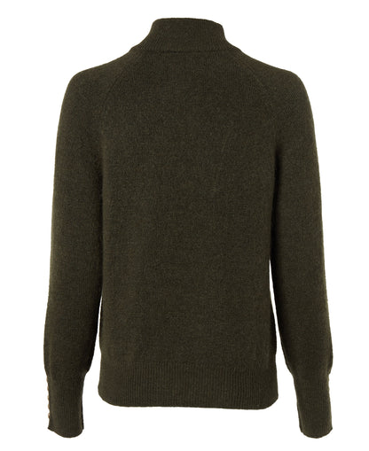 Tori Half Zip Knit - Forest Green