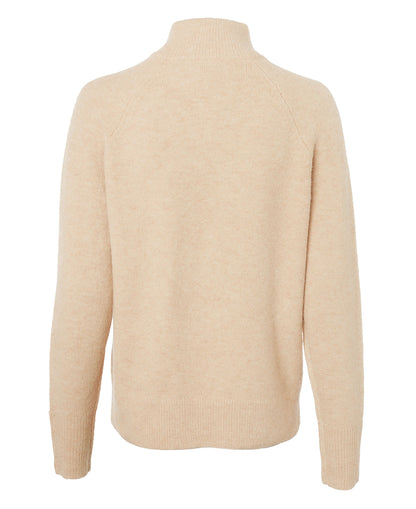 Tori Half Zip Knit - Light Camel