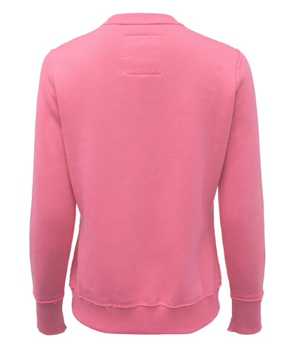 Varsity Crew Sweatshirt - Peony Pink