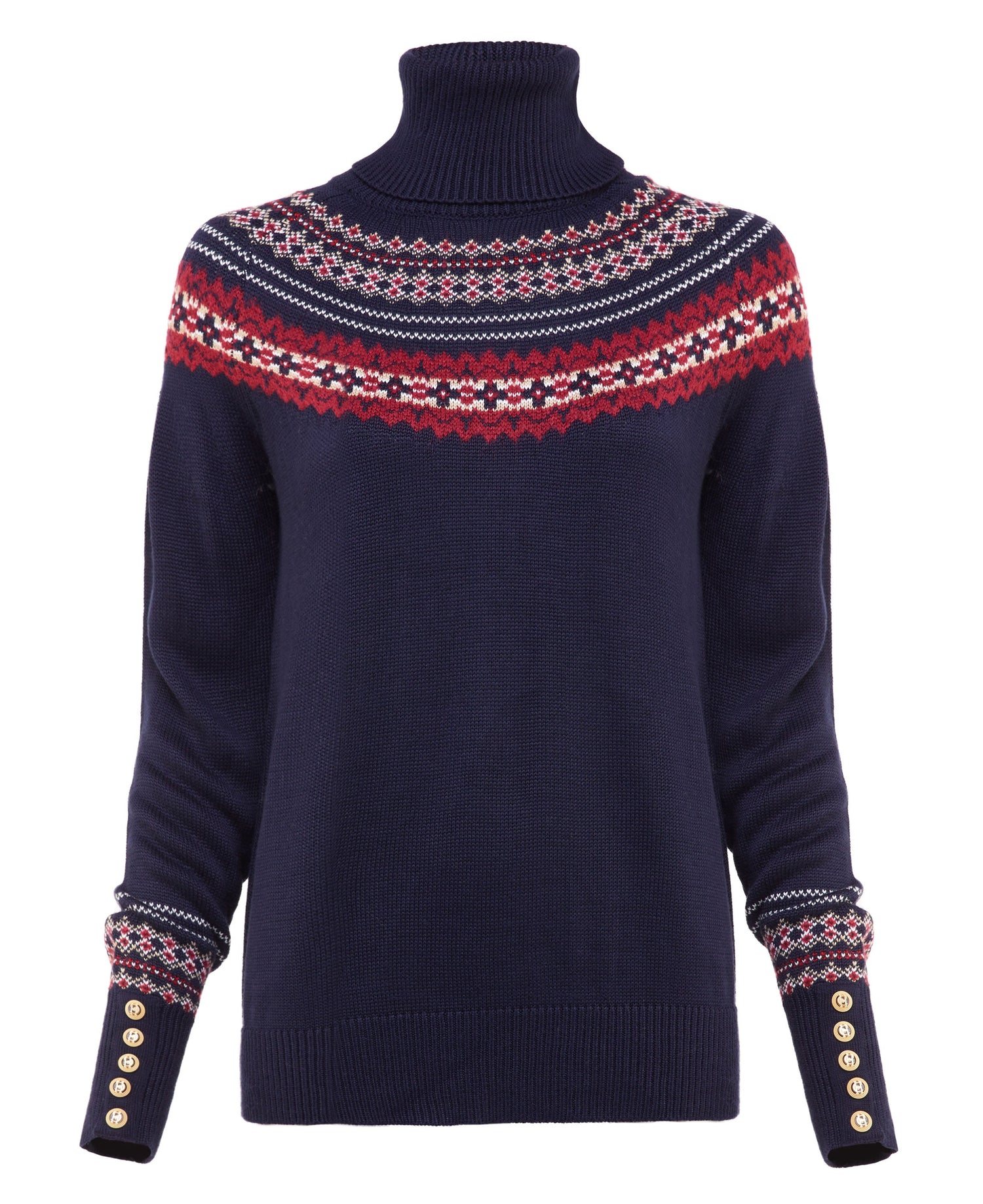 Whistler Roll Neck Knit Jumper - Ink Navy