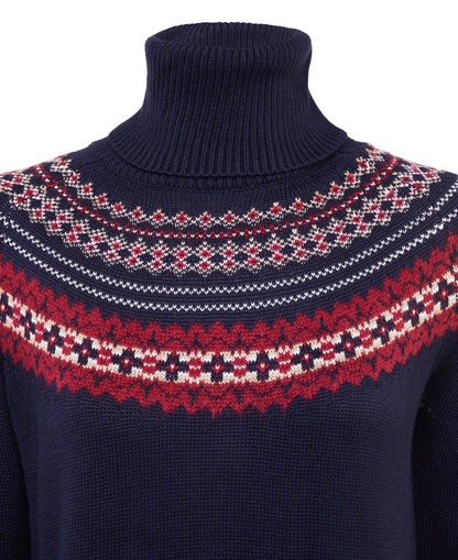 Whistler Roll Neck Knit Jumper - Ink Navy