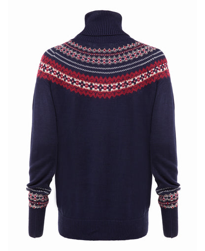 Whistler Roll Neck Knit Jumper - Ink Navy