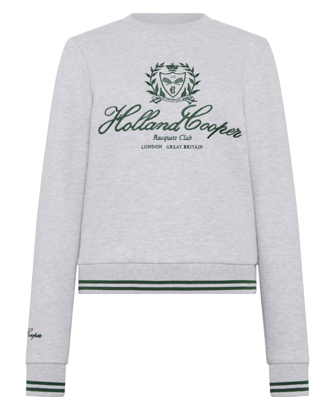 Collegiate Crew Neck Sweat - Ice Marl