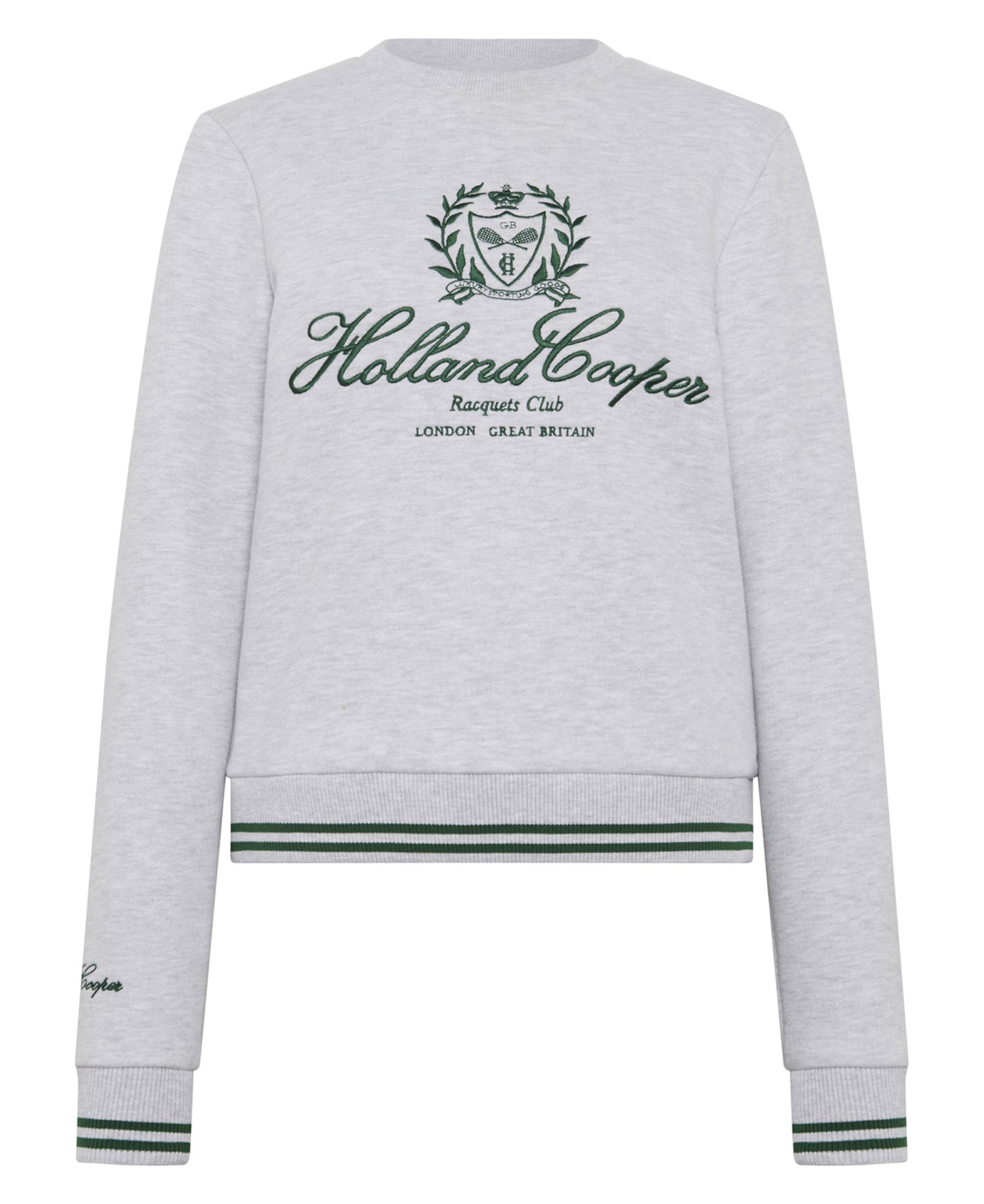 Collegiate Crew Neck Sweat - Ice Marl