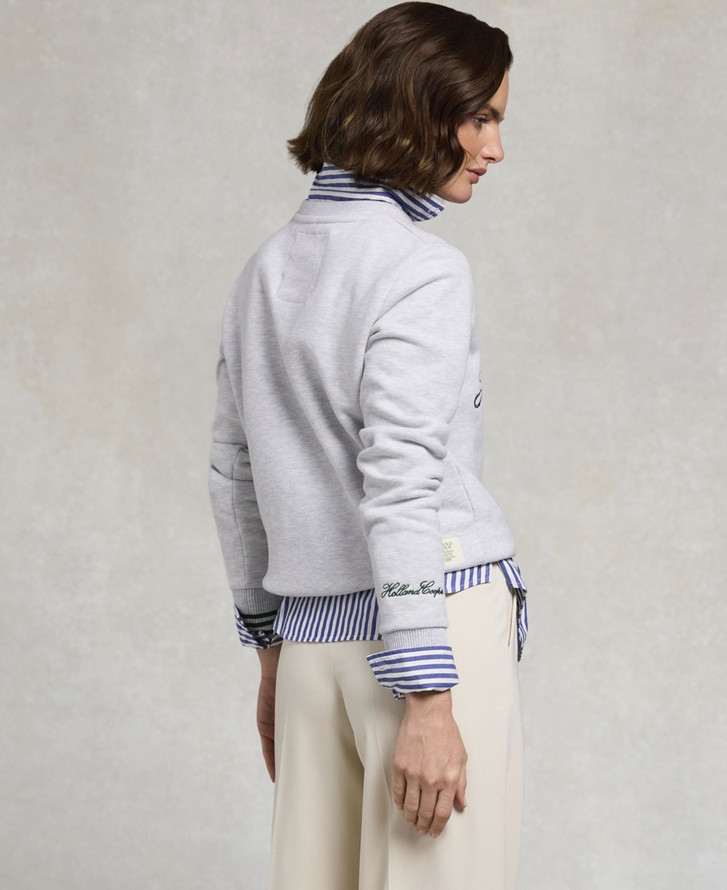 Collegiate Crew Neck Sweat - Ice Marl