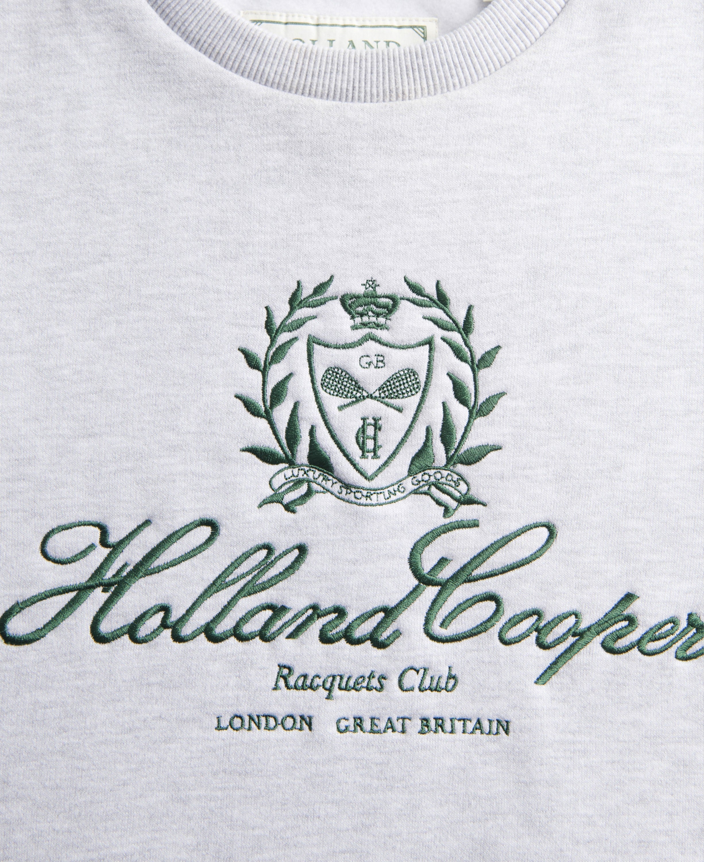 Collegiate Crew Neck Sweat - Ice Marl