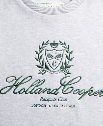 Collegiate Crew Neck Sweat - Ice Marl