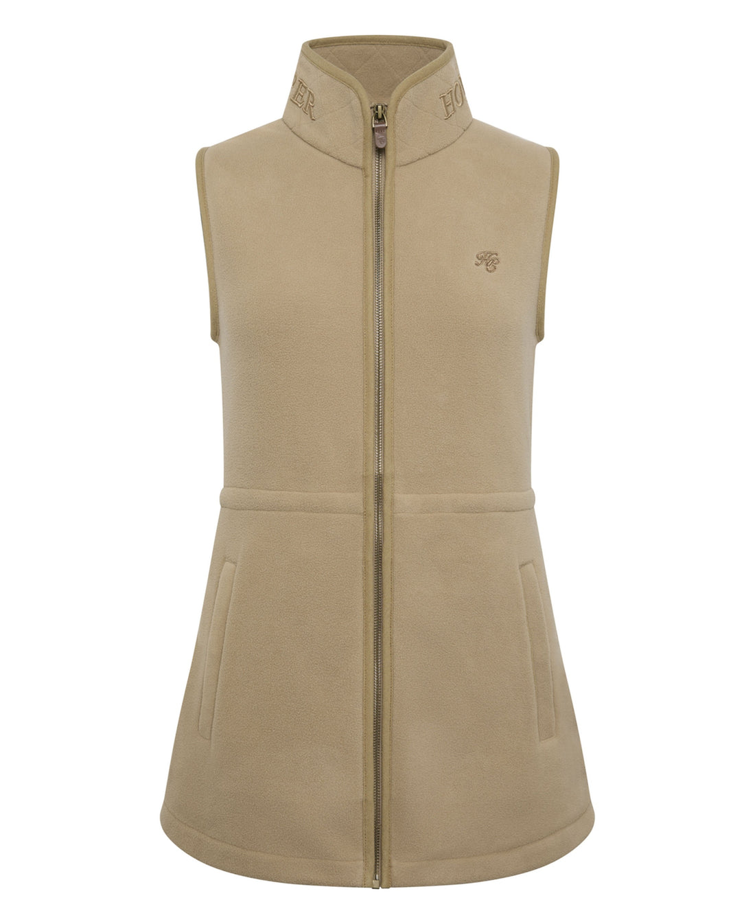 Country Longline Fleece Gilet - Sand