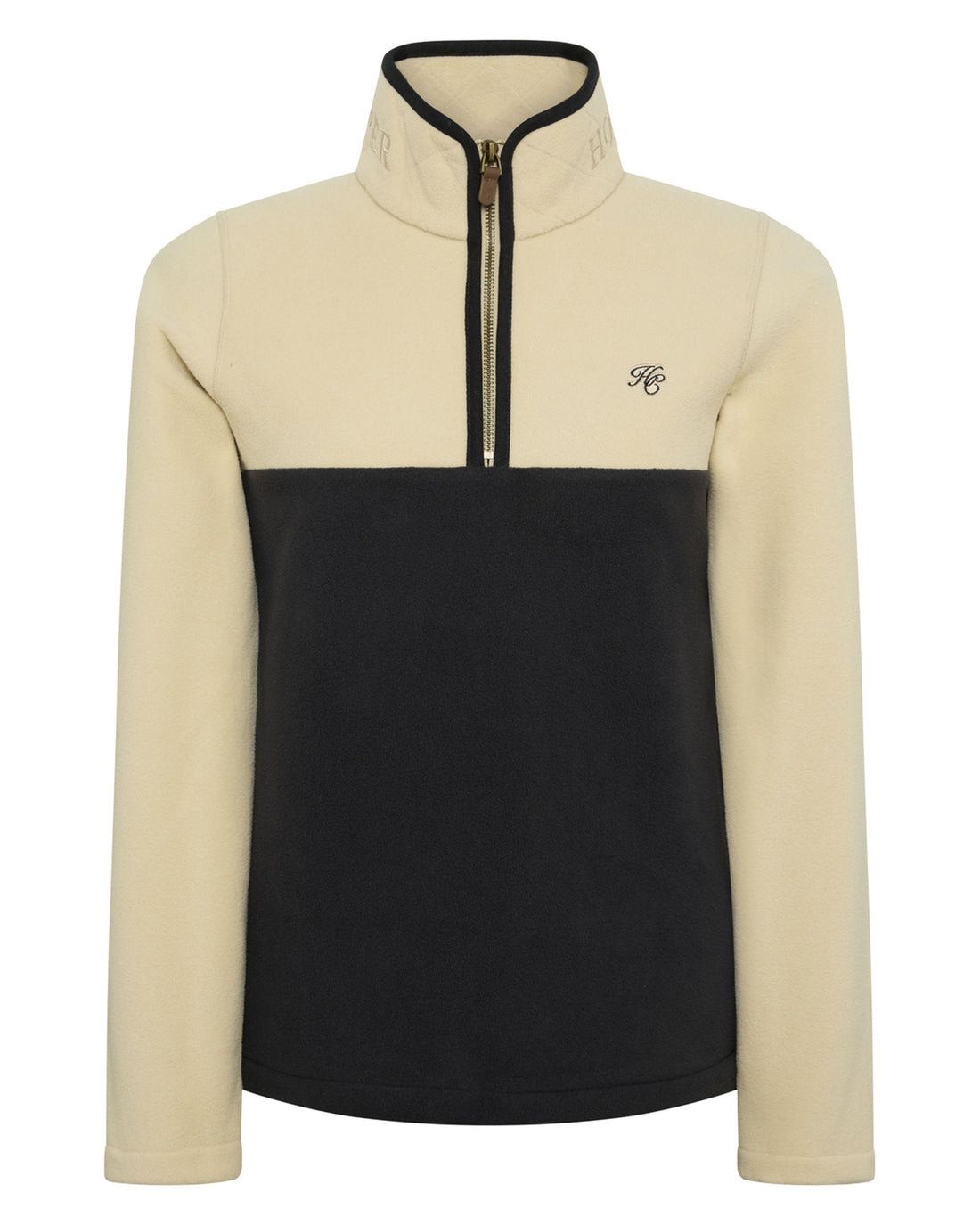 Country Quarter Zip Jacket - Ecru Navy