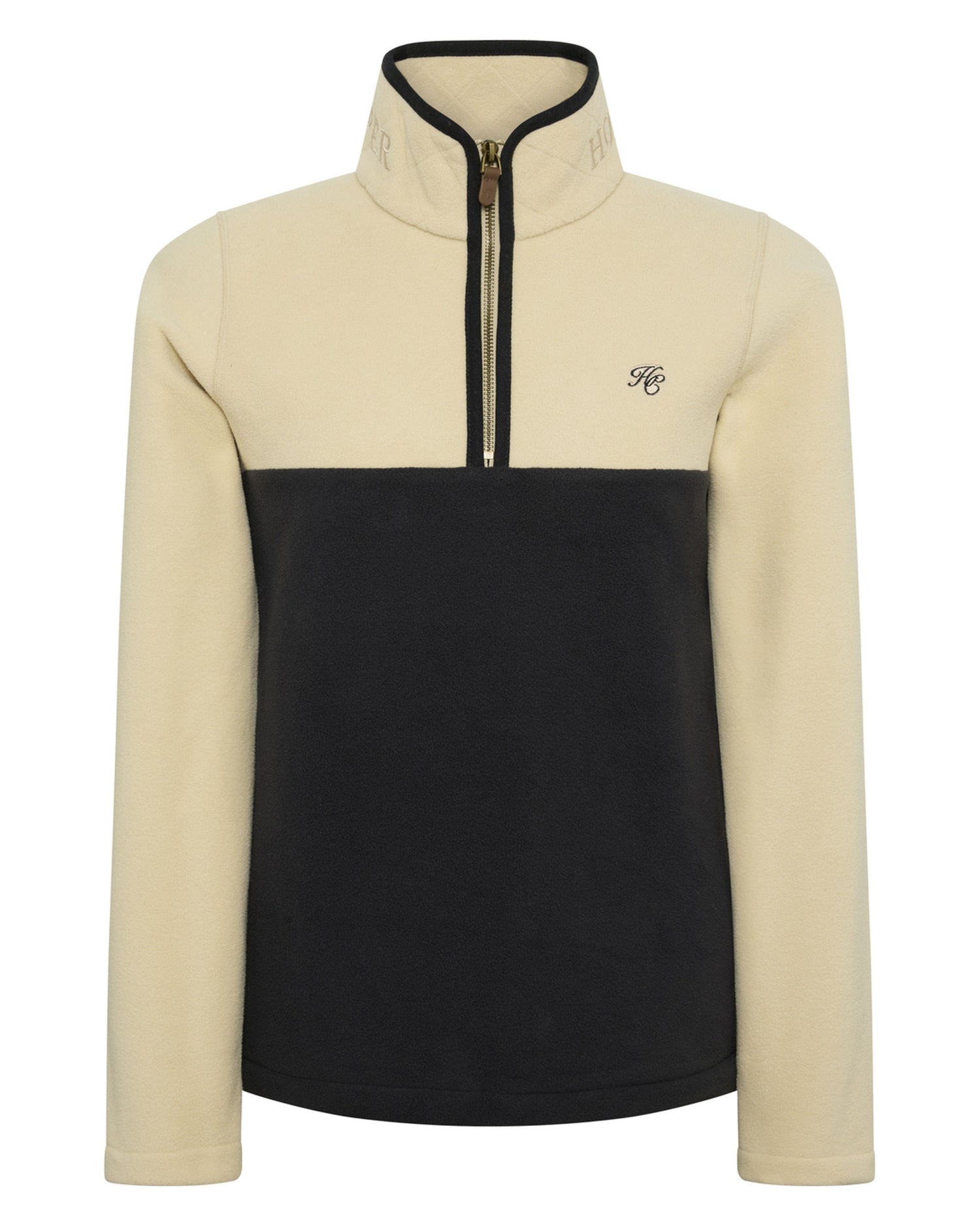 Country Quarter Zip Jacket - Ecru Navy